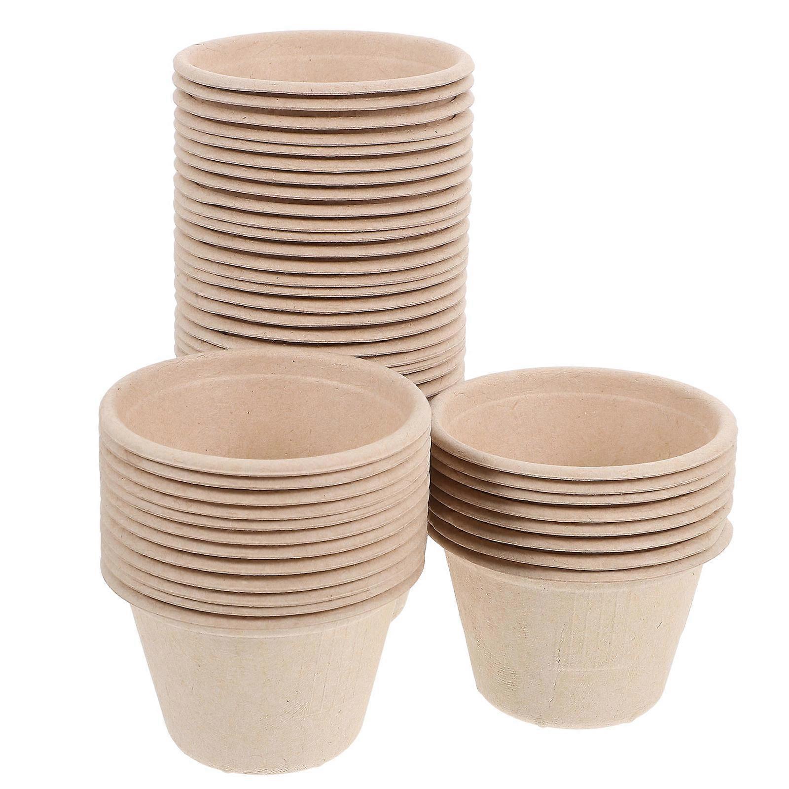 Tatlı için Haki Posa Bardakları Dondurma Kaselerini Paketlemek İçin İdeal Hafif ve Taşınabilir 50 adet