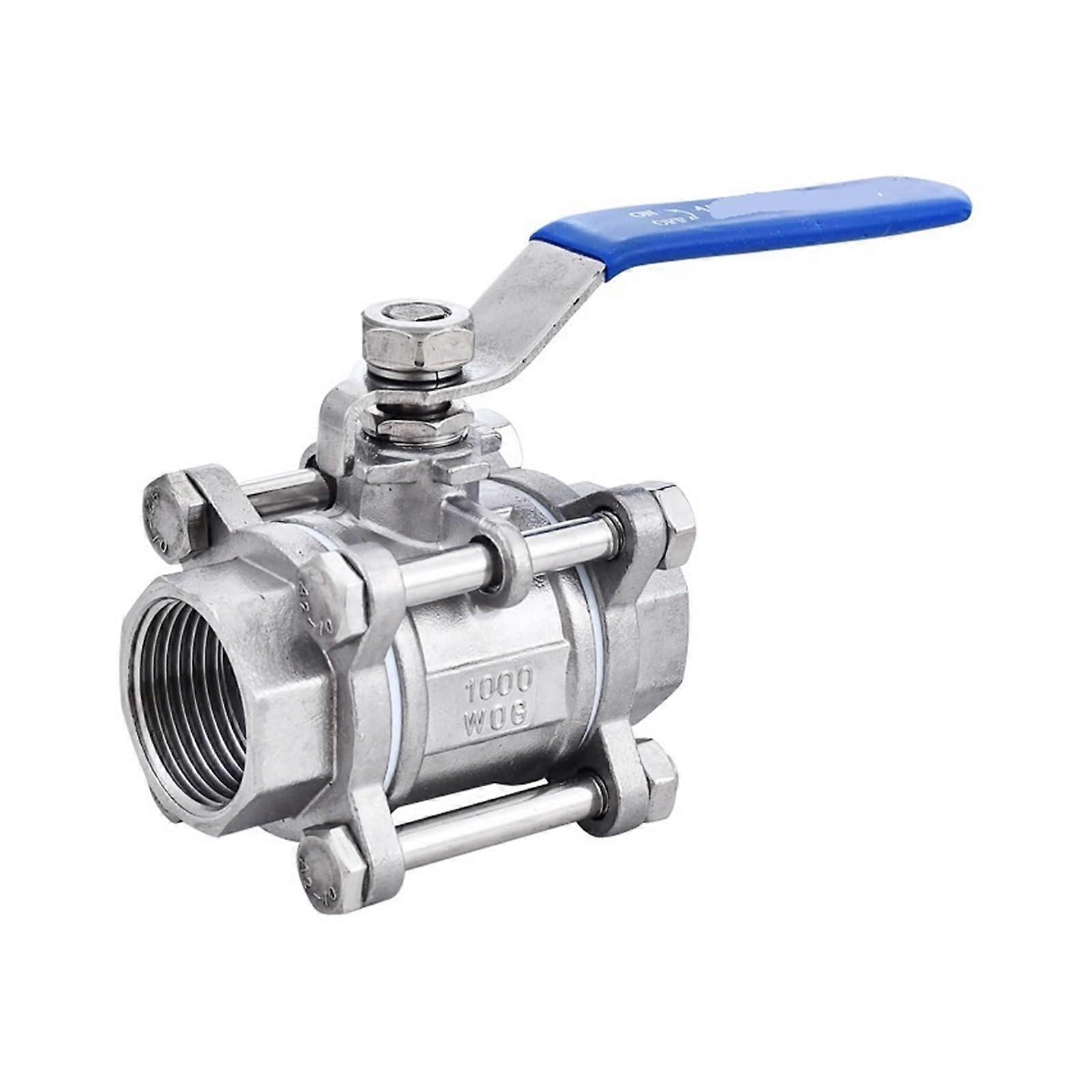 316L threepiece stainless steel ball valve 3PC internal thread Q61F16P pressure internal thread ball valve 4 points (G11/4)
