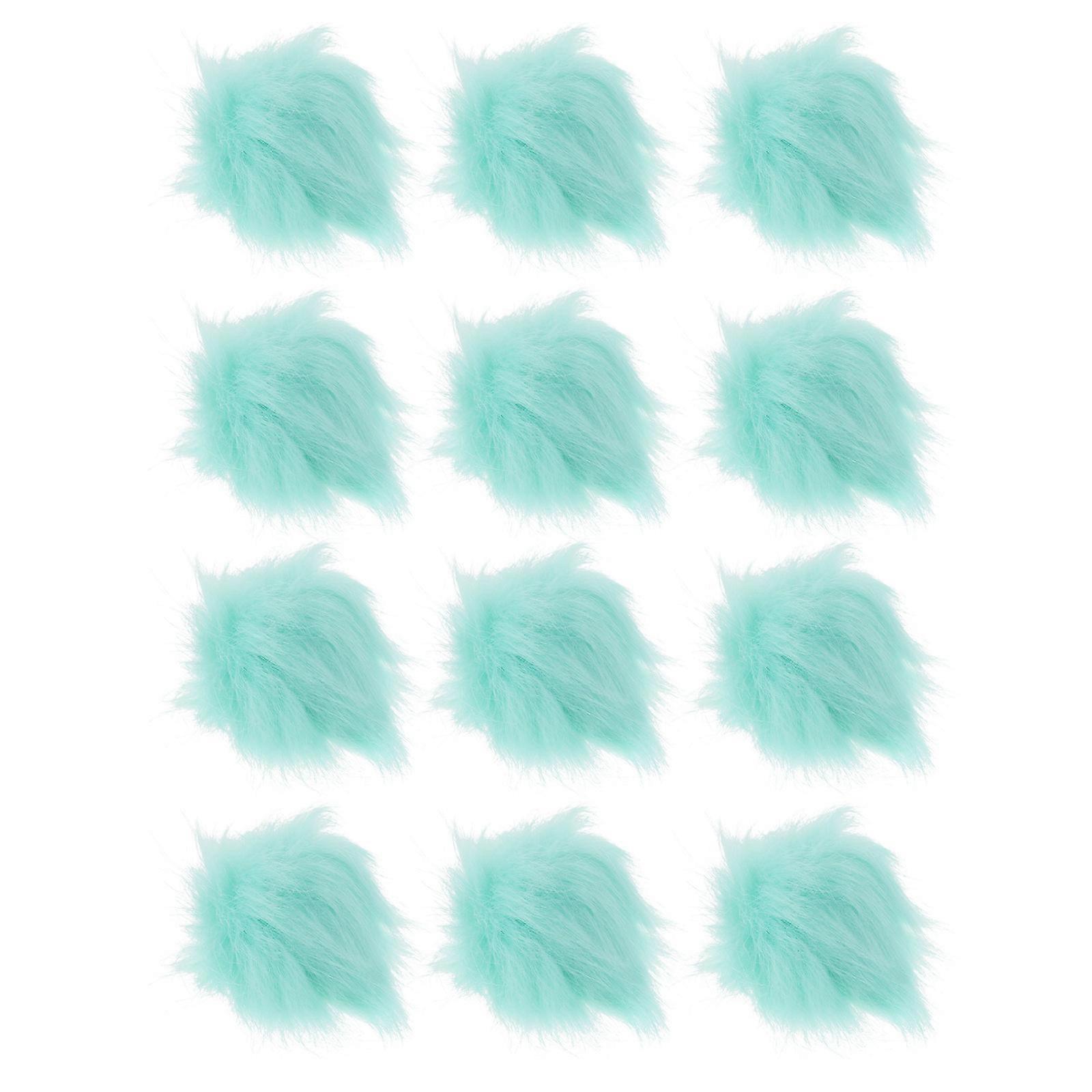 Decorative Button Bulk Fluffy Pompom Balls Designed For Fashion Accessories In Simple Style 12Pcs