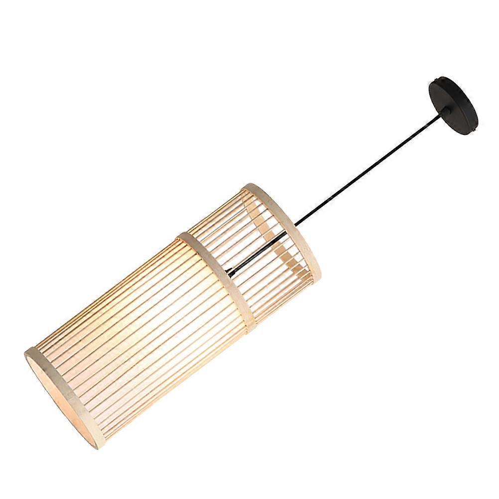 Khaki Bamboo Lantern Chandelier for Home Decor synthetic material 1 Piece