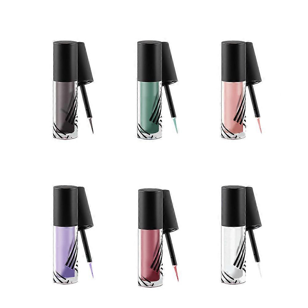 Shiny Liquid Eye Shadow 6Pcs Glitter for Makeup Everyday Use Assorted Delicate Skin