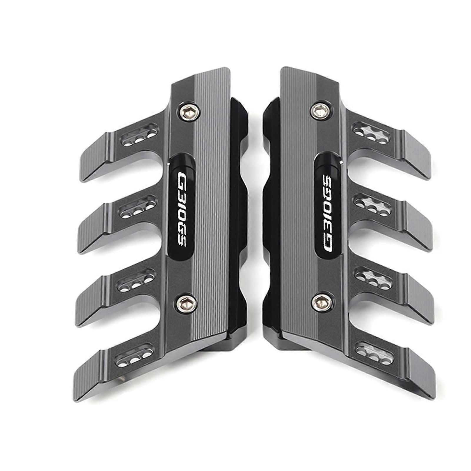 "BMW G310GS Front Mudguard Anti-Fall Slider Protection Gray Compatible with G 310 GS Frame Sliders"