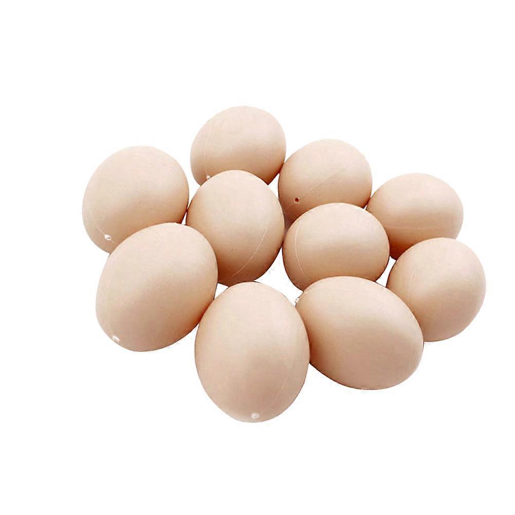 Graffit Eggs for Kids Use Durable Plastic Perfect for Painting DIY Artistic Creation Light Yellow