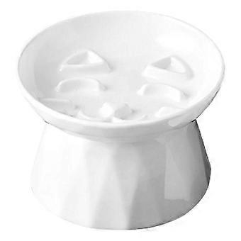 Miski na karmę dla kotów Podwyższona miska do karmienia zwierząt Ochrona szyi Ceramiczna 1 sztuka