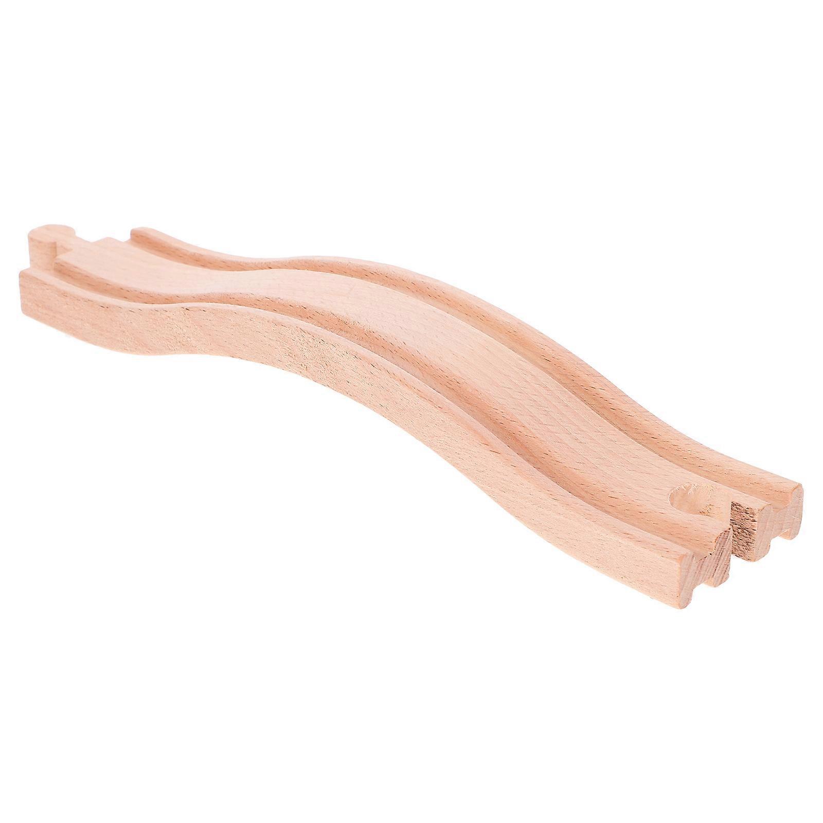 Track Expansion Wood Train Track Plaything Imagination Development Child Development Rectangular Shape 1Set