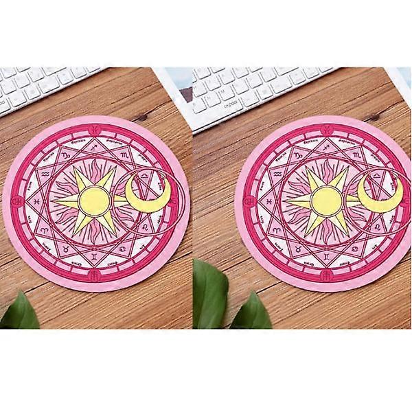 2 Pcs Mouse Pad with Stitched Edge Mouse Pad Waterproof Non-Slip
