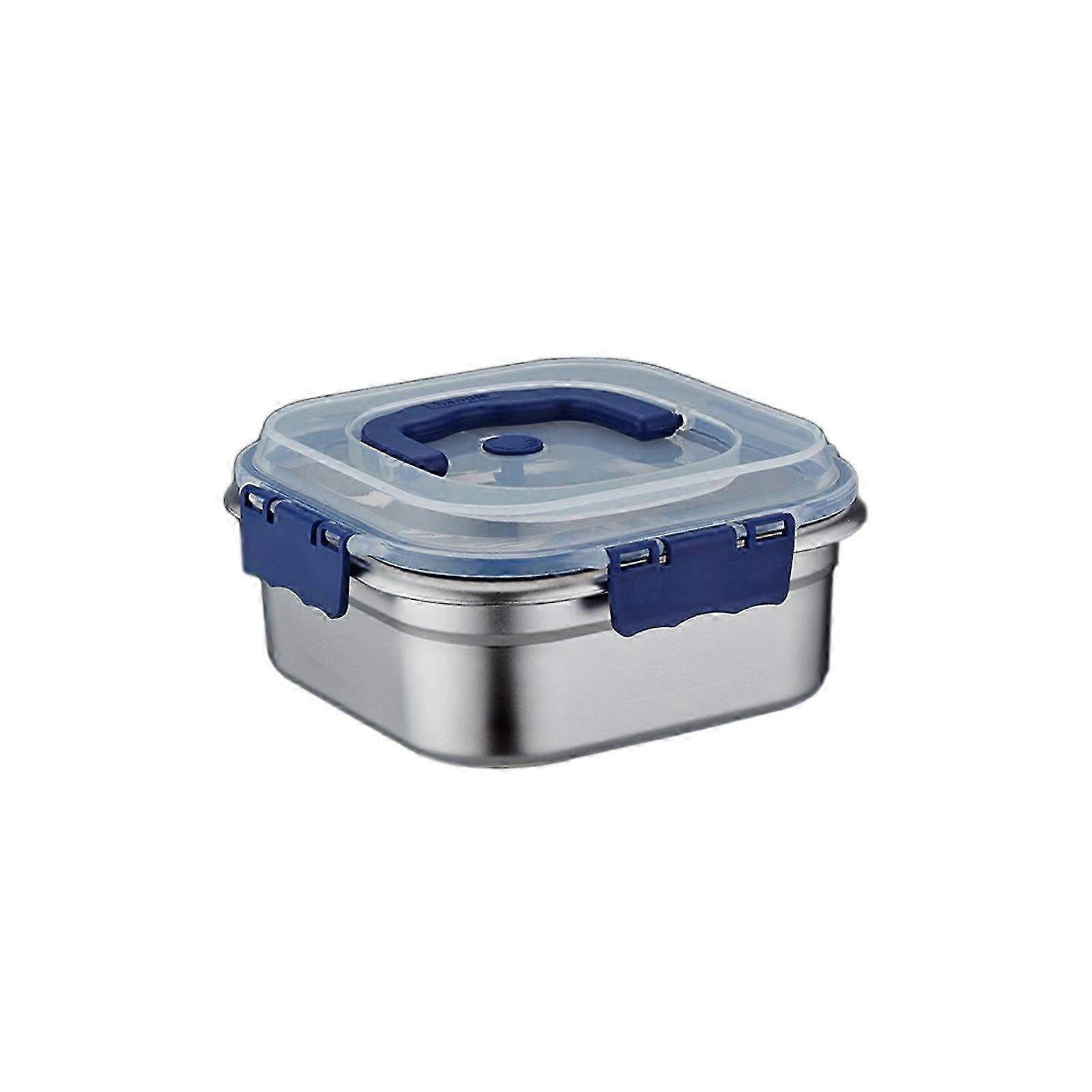 Portable Stainless Steel Fresh Keeping Box - Sealed Storage Container for Picnic, Fruits, Lunch, and Refrigerator Organization