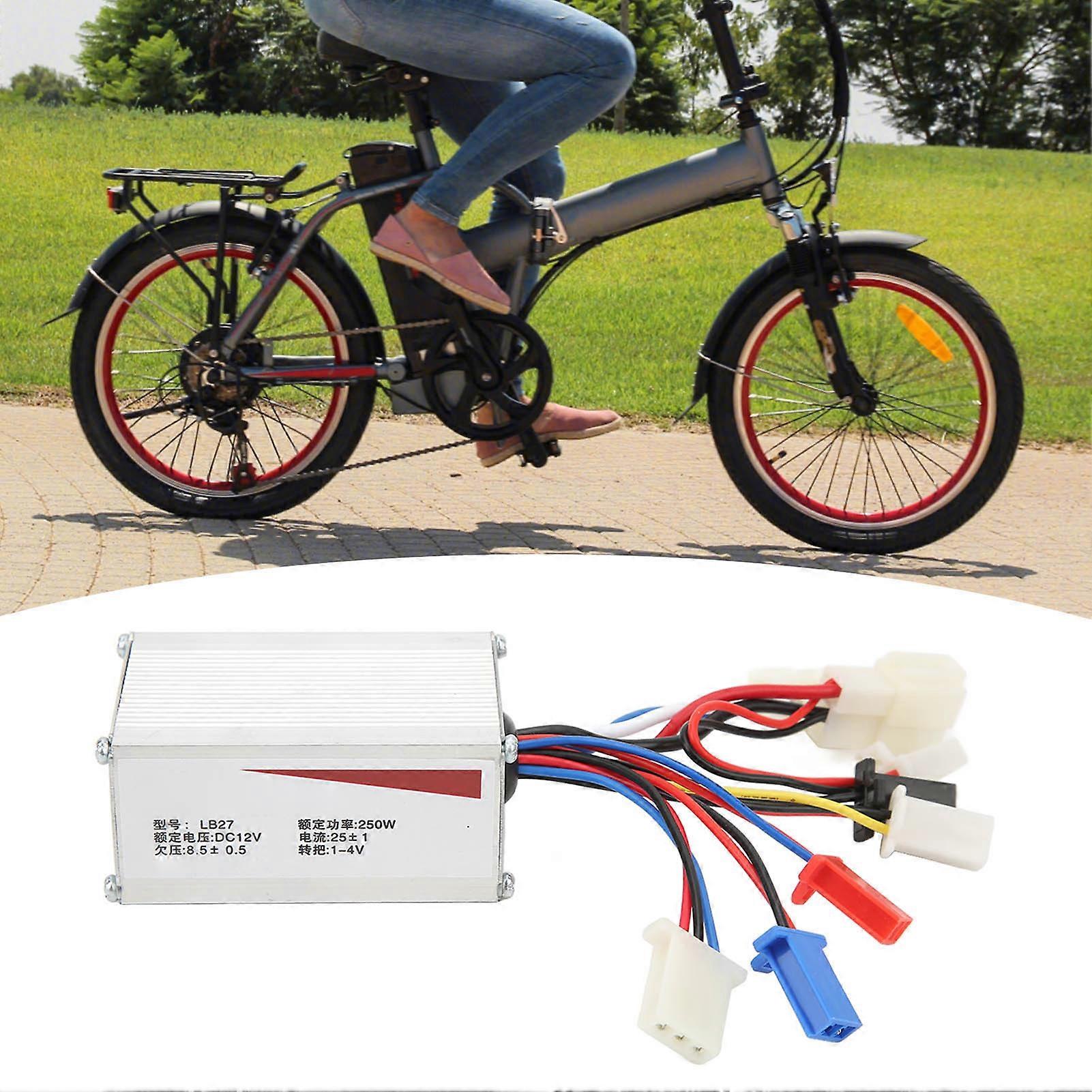 Brushed Motor Speed Controller Electric Bike Knob Speed Switch Set Heat Dissipation Speed Controller 250W 12V 