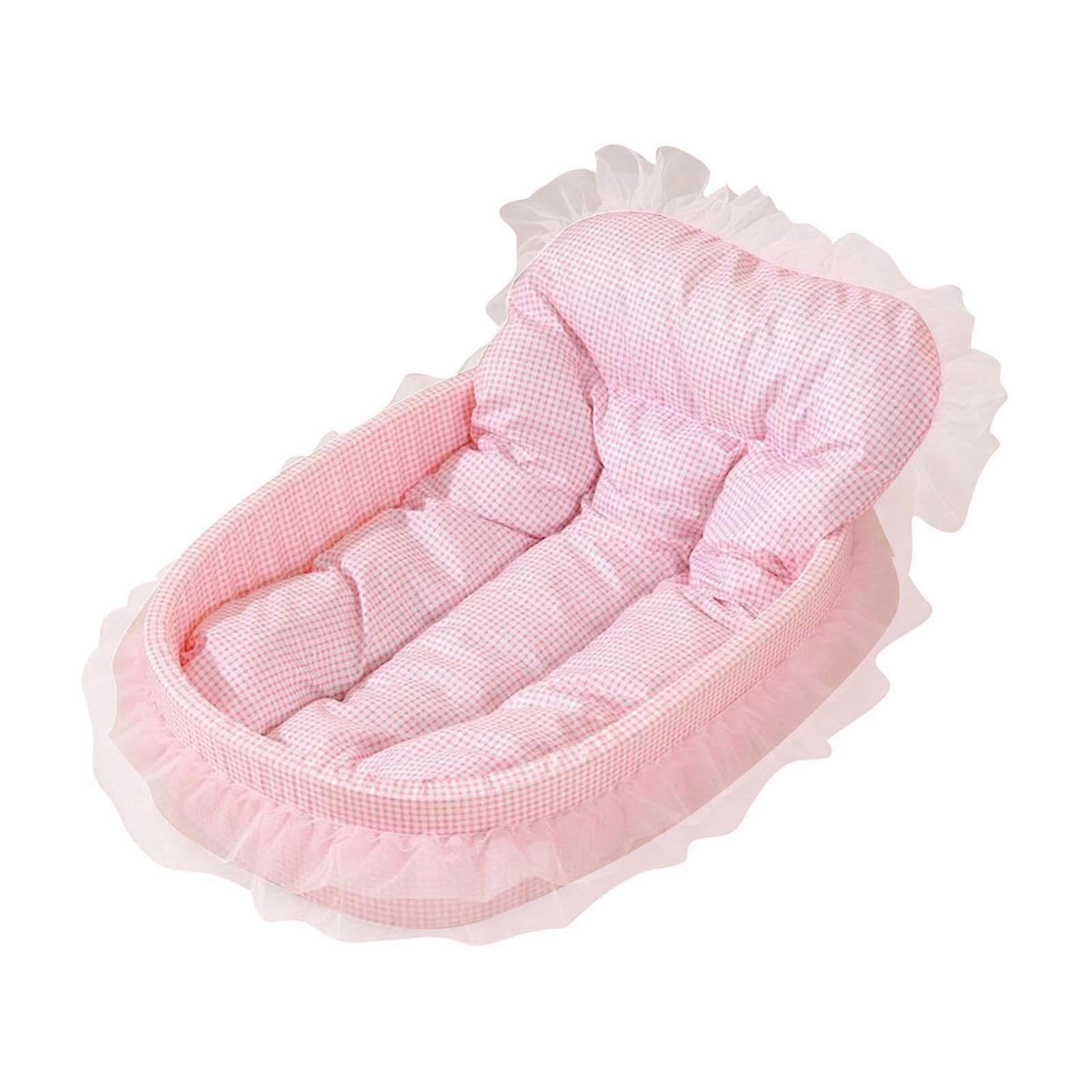 Princess Cat Bed, Lace Cat Sofa, Lovely Soft Removable Pet Bed, Dog Bed Couch for House Cats or Small Dogs, Puppies, Pink