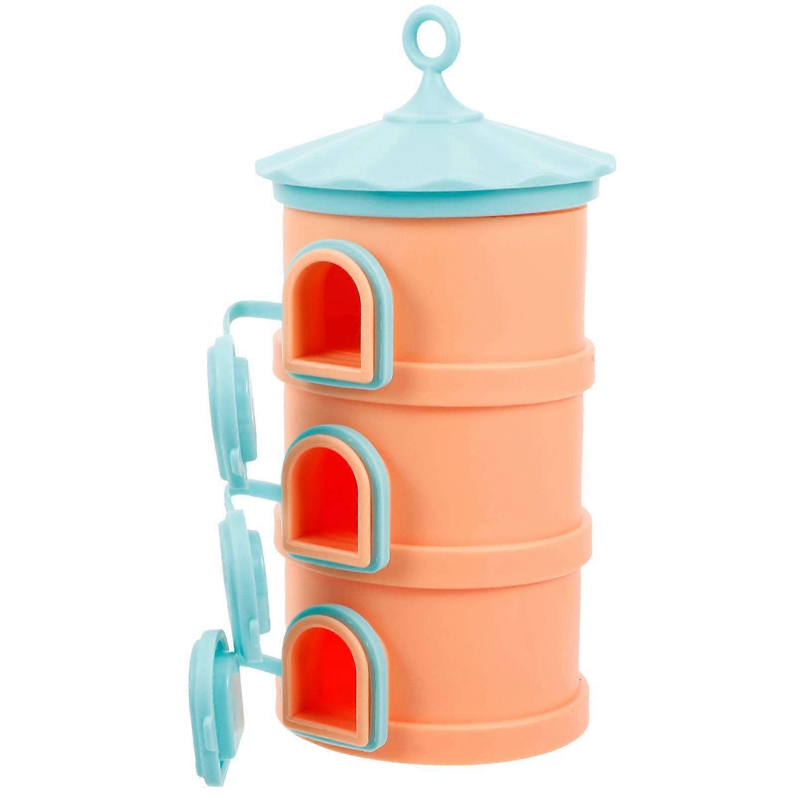 Durable 3-Tier Storage Box Safe For Food Travel Accessories Rectangular Design 1 Set