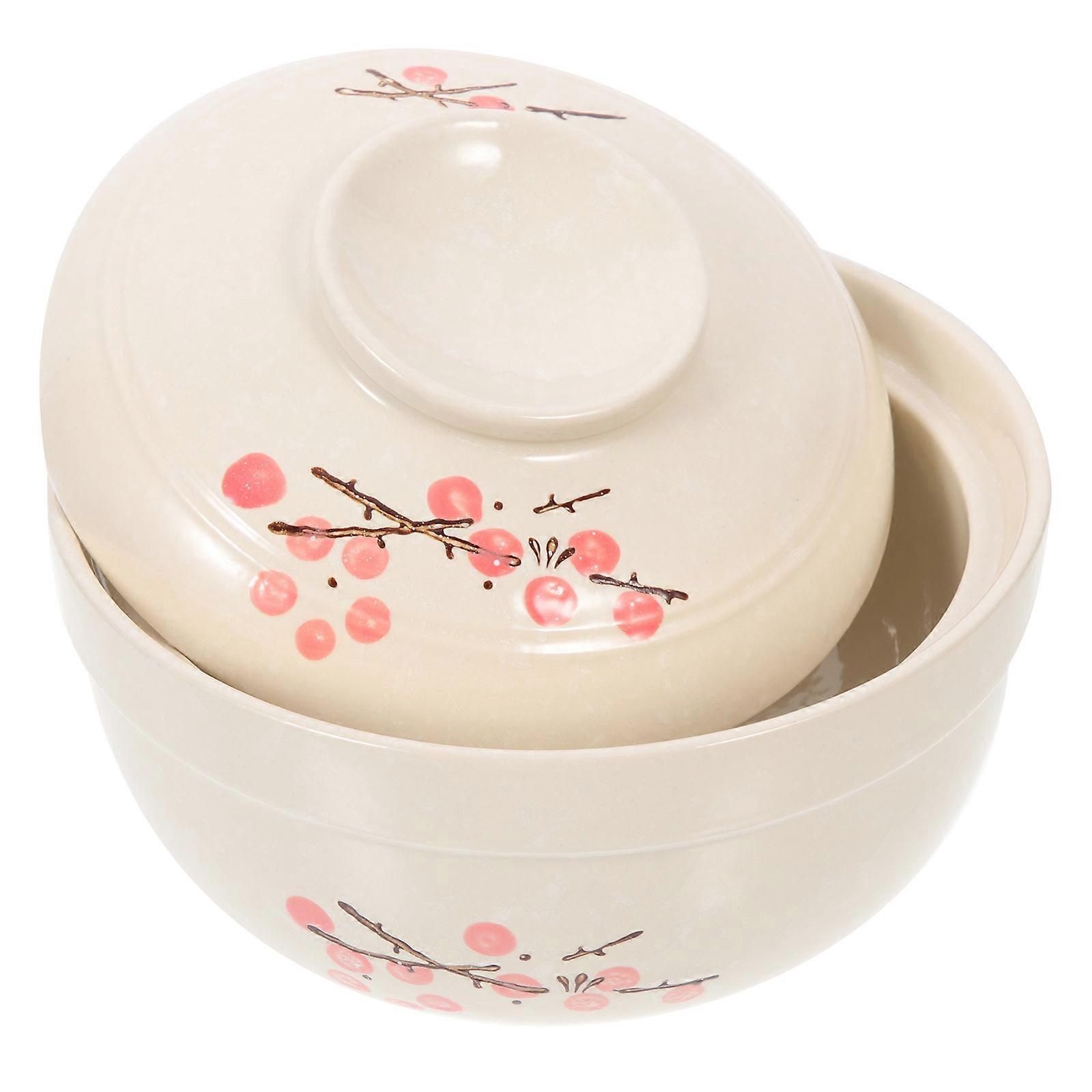 Decorative Soup Bowl Ceramic Tableware With Simple Design Perfect For Home And Parties 1 Set