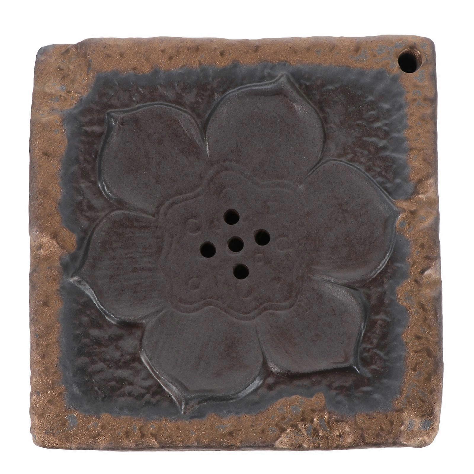 Tray Crude Pottery Teapot Holder Retro Design Coffee Square Tea Lovers 1Pcs
