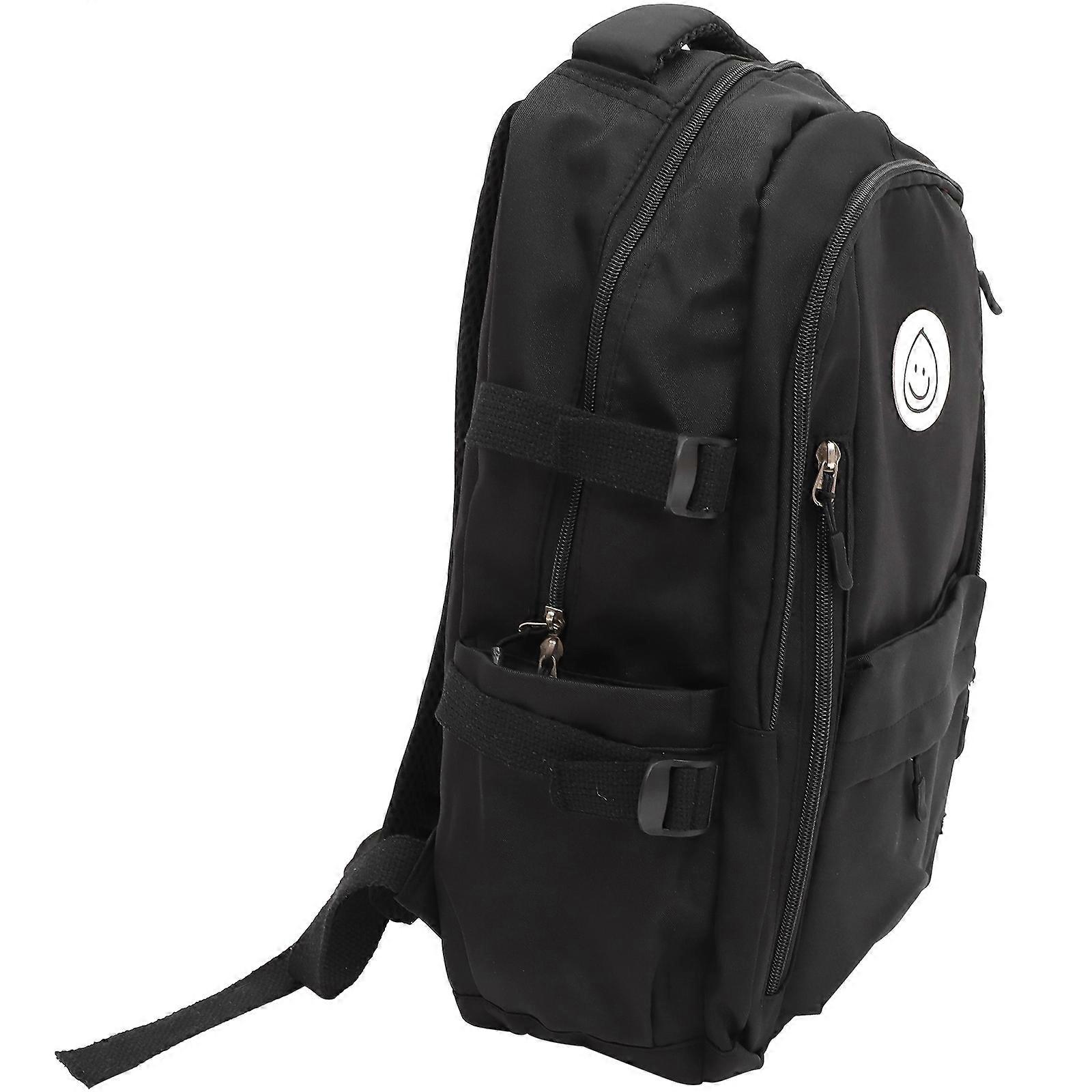 Student Backpack Large Capacity Bag for Storage 1Pcs Korean Style Black Organizer