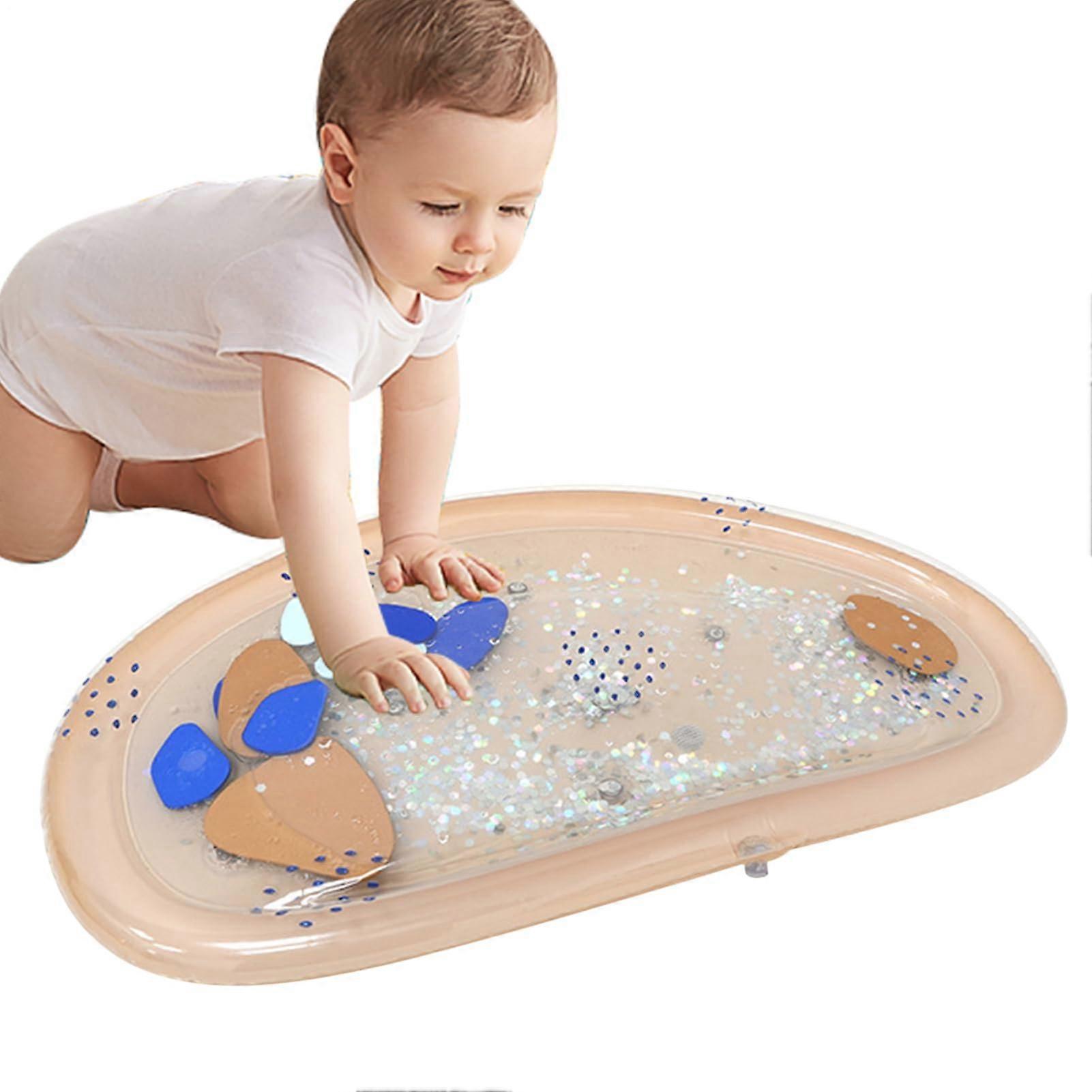 Prone position water mat Inflatable prone position mat toys Developmental learning toy for bathroom and home, standard model