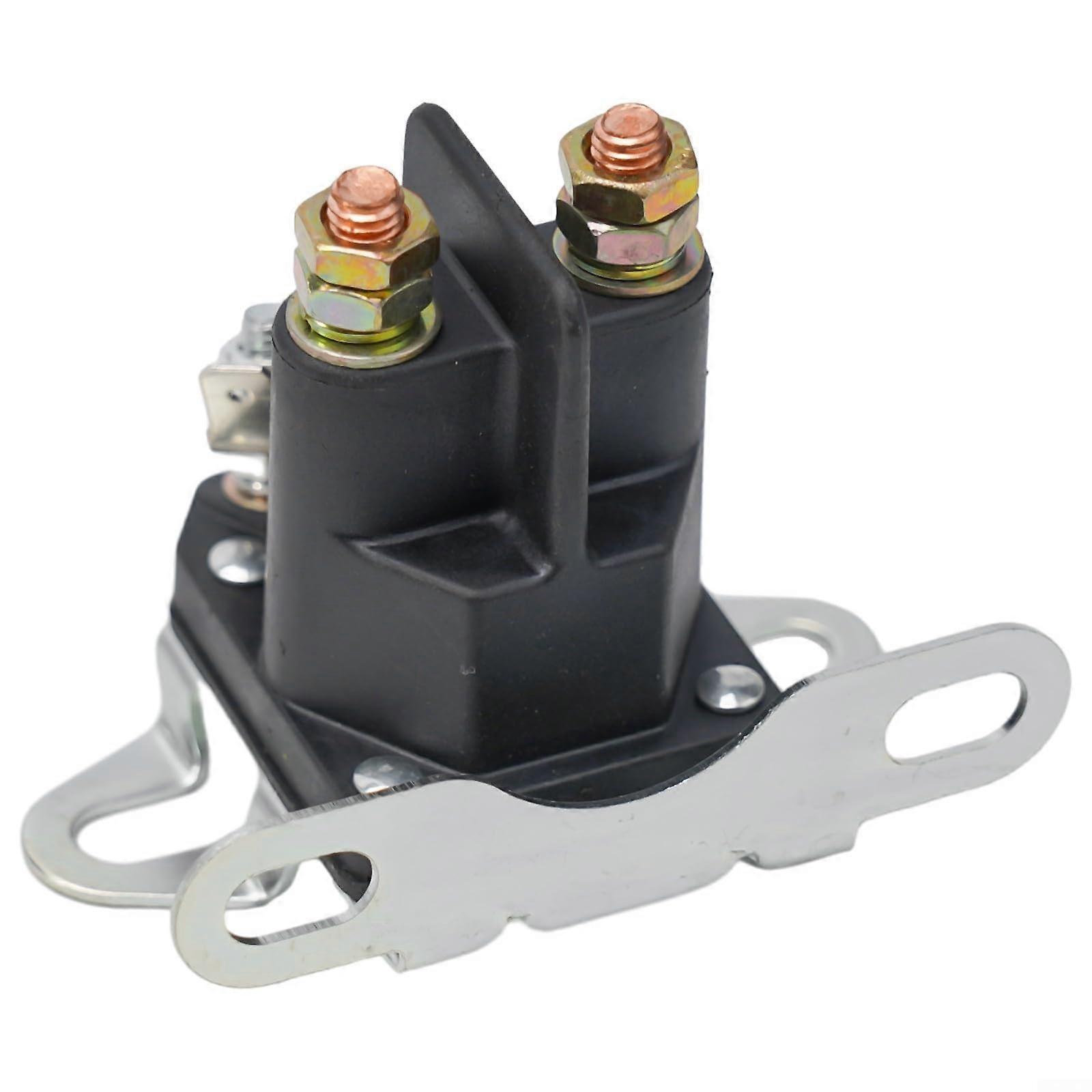 Starter Solenoid Universal 12V Magnetic Relay Switch for Riding Mowers, 3-Terminal, Bottom or Side Mount