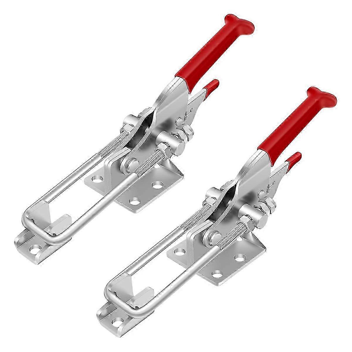 2 Pack Toggle Latch Clamp Heavy Duty 2000Lbs Holding Capacity Adjustable Lock Smoke