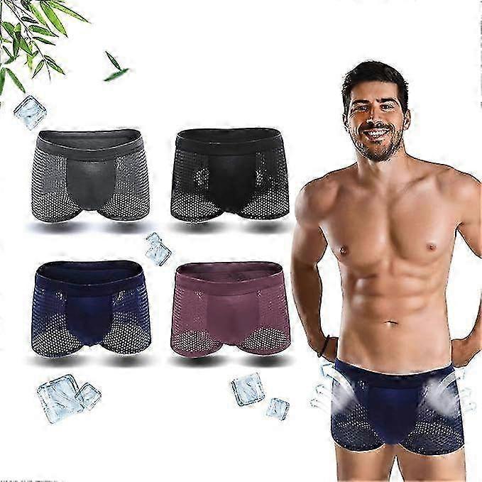 Bamboo Boxer Briefs for Men - Soft & Breathable Bamboo Underwear with All-Day Comfort, Lightweight Boxer Shorts for Daily Wear