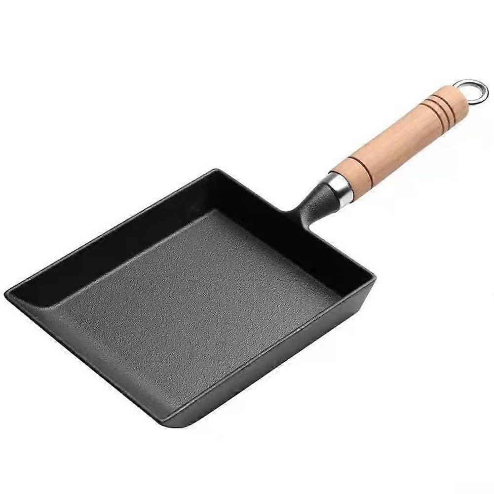 Japanese Cast Iron Omelette Maker 8-Inch with Ergonomic Handle and Superior Heat Distribution for Perfect Cooking