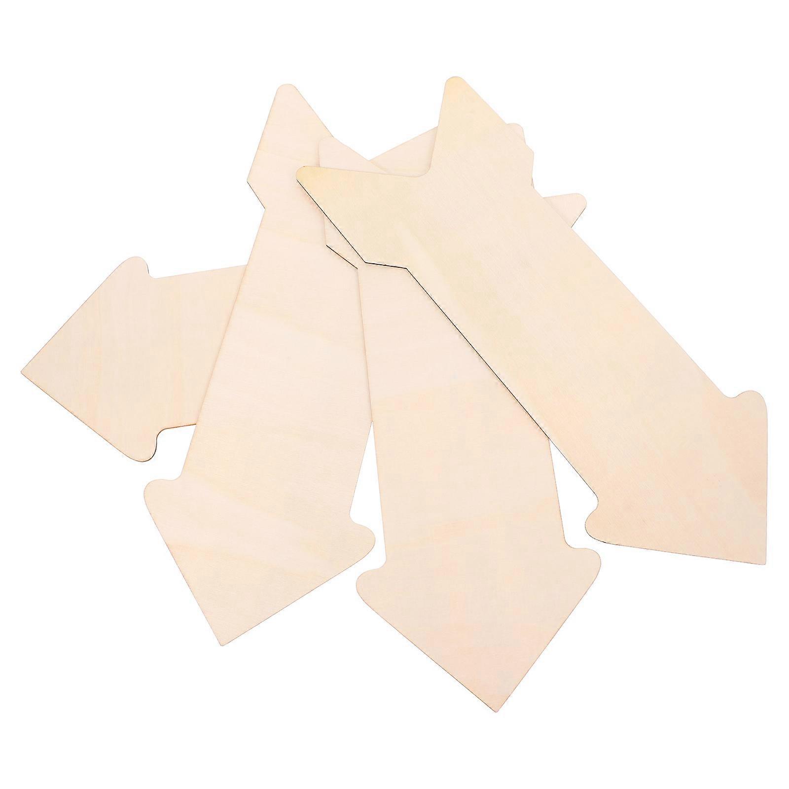 Arrow Shaped Wood Cutouts Unfinished Wooden Plaques for DIY Crafting Painting Graffiti Projects Smooth Surface for Home and Creative Activities