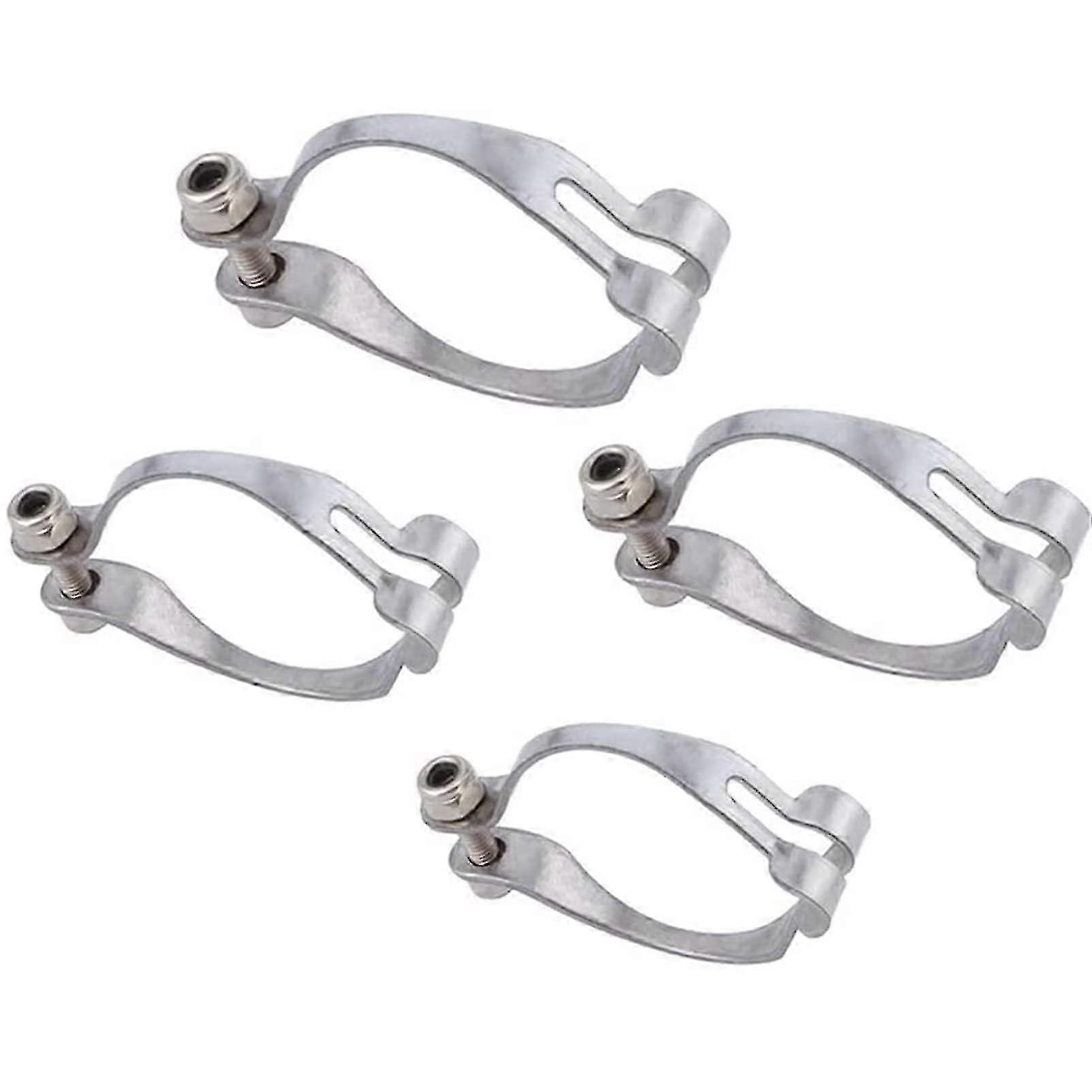 4PCS Metal Ring Brake Cable Guide Clamp Holder for Bikes with 28.6mm Frame Compatibility
