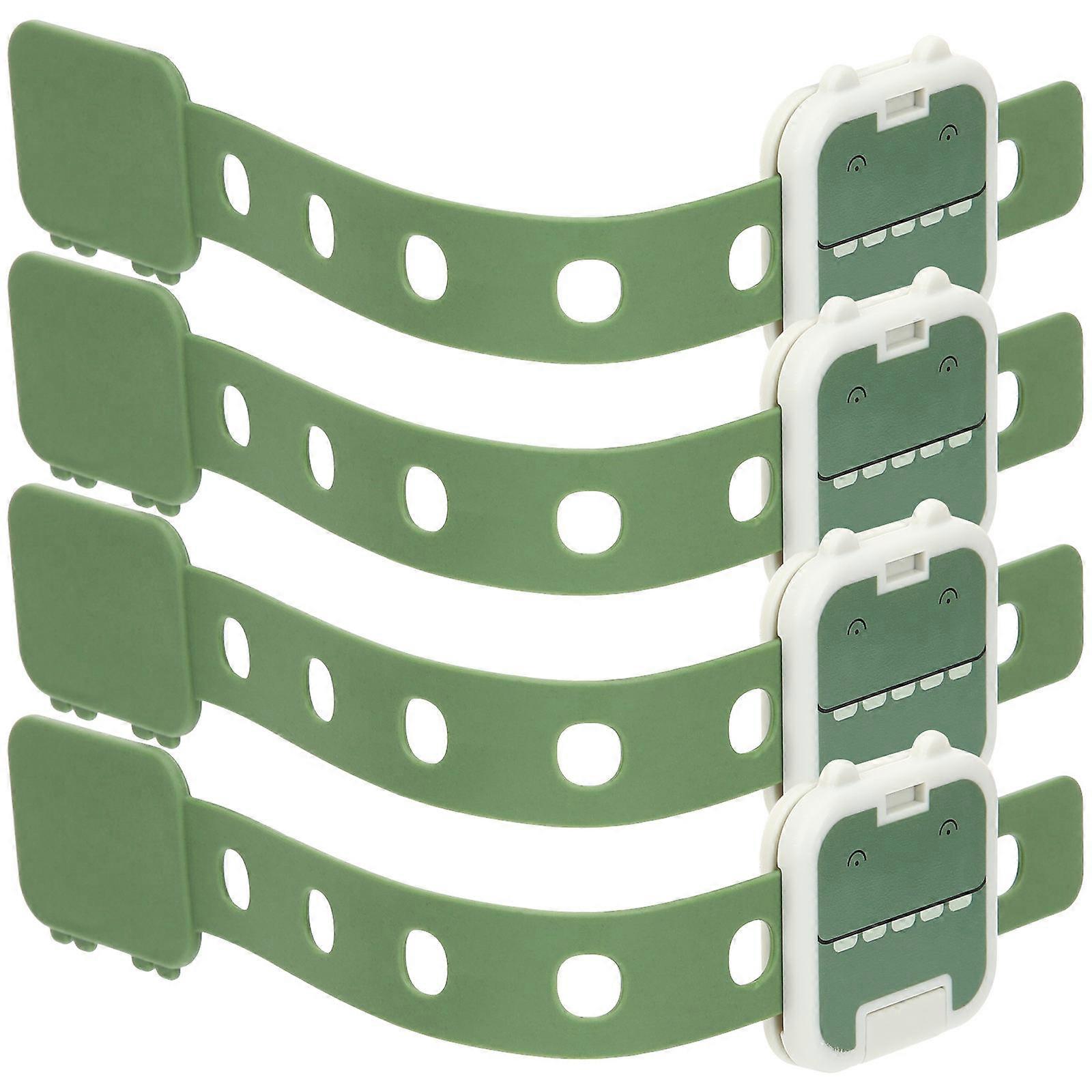 Fridge Locks Cabinet Locks Home Safety Green Abs Pp Material Door and Drawer Security 4Pcs