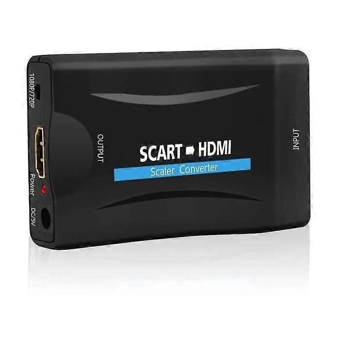 "Scart to HDMI converter, Scart HDMI adapter, supports HDMI output 720/1080P"
