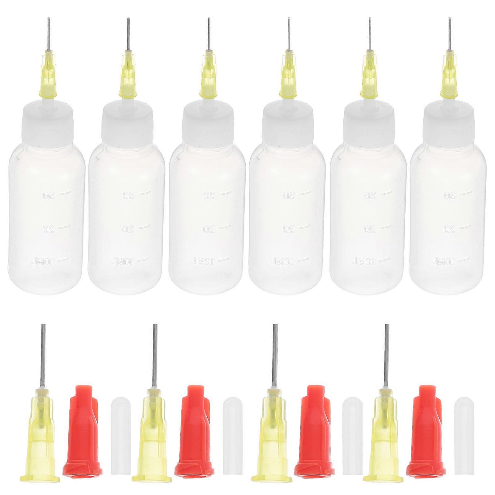 10pcs Fine Tip Glue Applicator Bottles Leakproof Squeeze Bottles for Precise Liquid Dispensing Craft and Quilling Tools