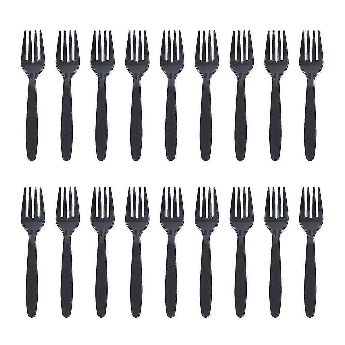 48pcs Plastic Forks Disposable Cutlery Kit Tableware Flatware For B...