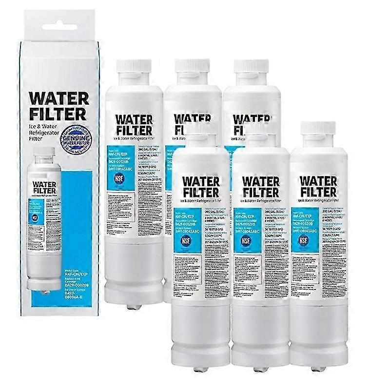 6Pack Samsung Refrigerator Water Filter Replacement for Models Da97-17376b & Da97-08006c (Compatible)