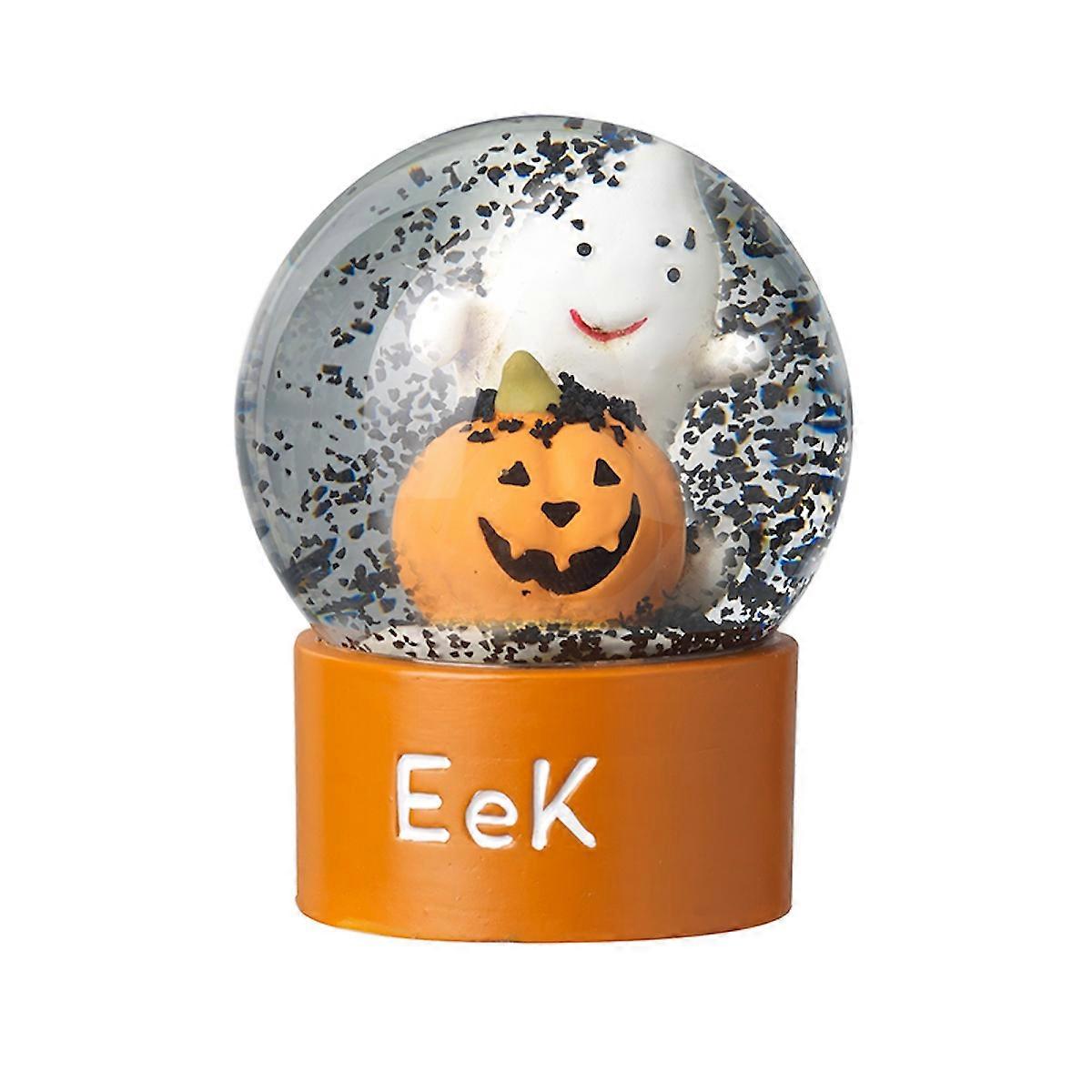 Heaven Sends Pumpkin and Ghost Halloween Globe Decoration