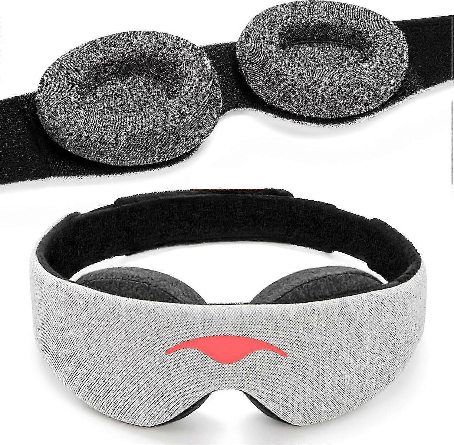 2025 Mask - 100% Light Blocking, Adjustable Sleeping Mask with Detachable Eye Cups,