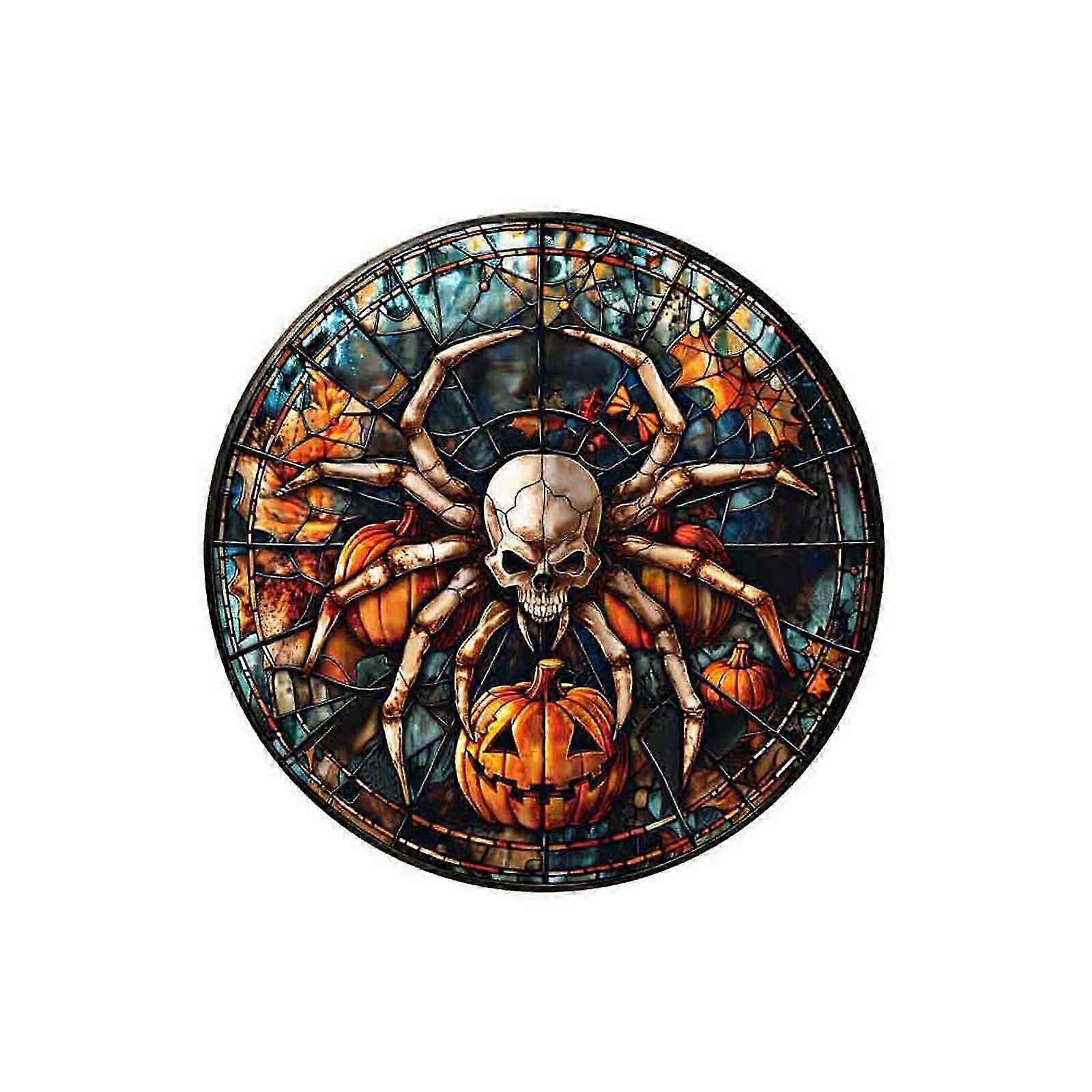 Acrylique Signe Suspendu Halloween Crâne Lumineux Signe Suspendu Décoration