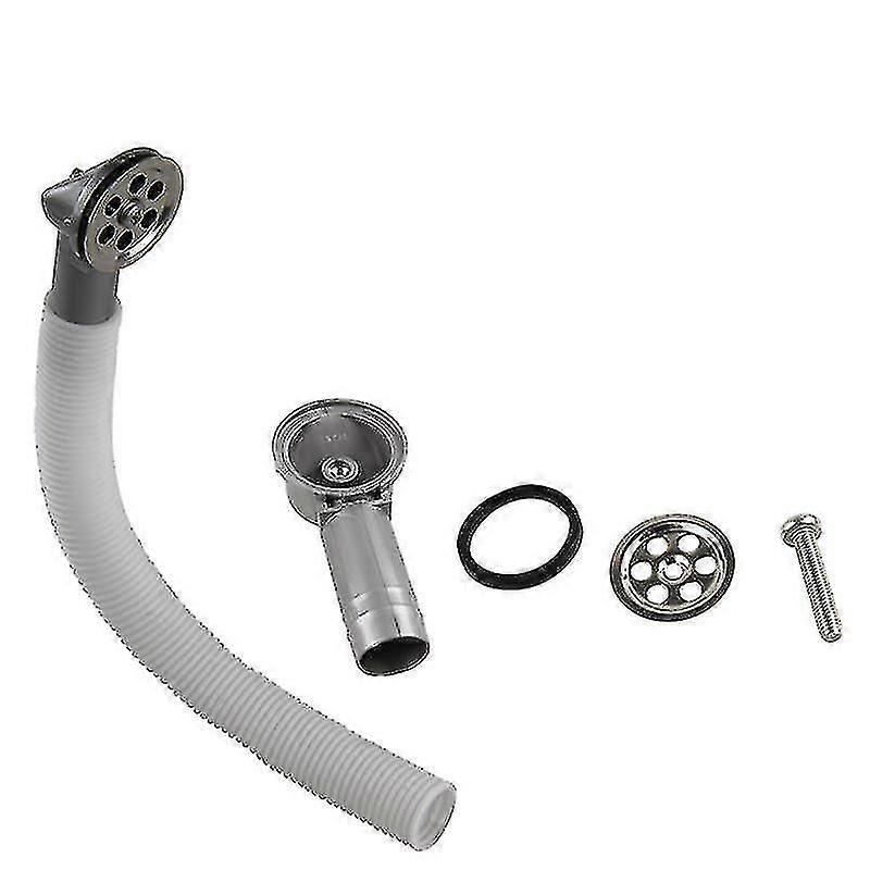 Sink Drainer Lateral Circular Overflow Tube Expandable Connection