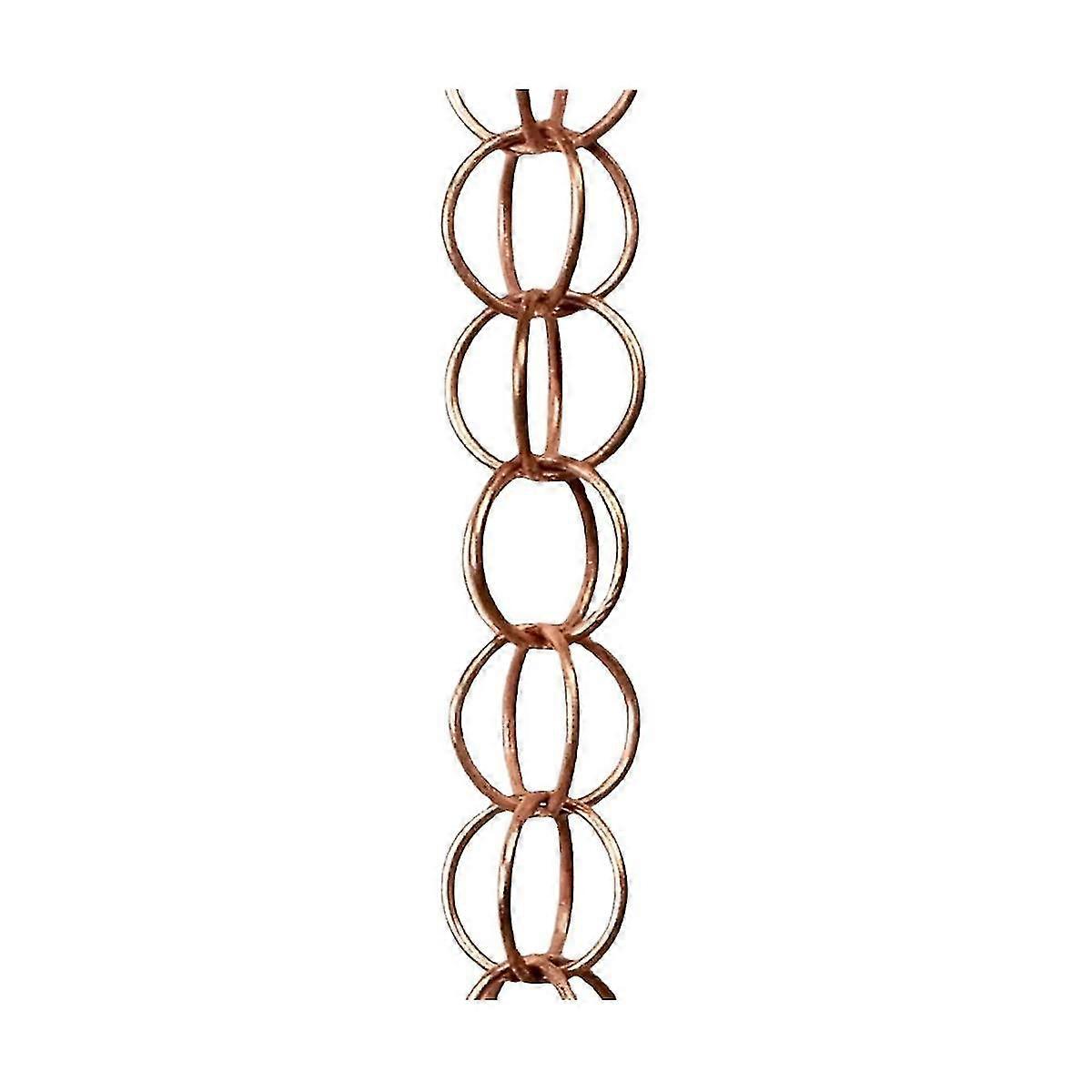 Steel leaf rain chain for garden decor with adapter, downspout catcher