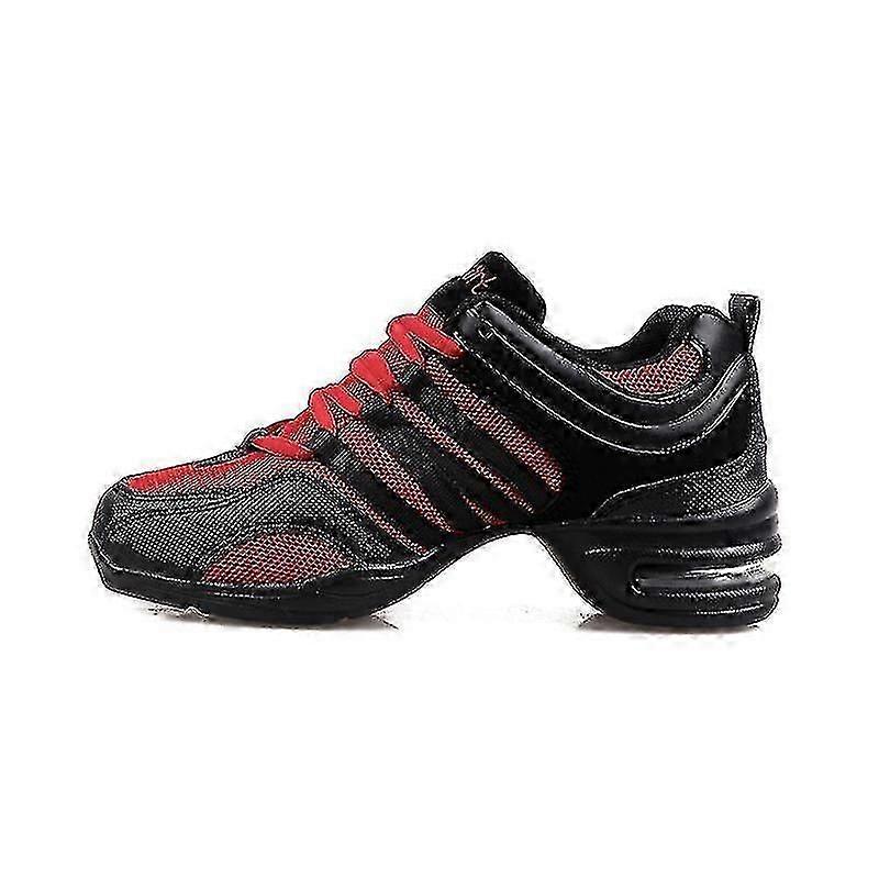 Zapatillas de baile para mujeres con suela dividida zapatos de jazz para niños adultos con cordones de práctica