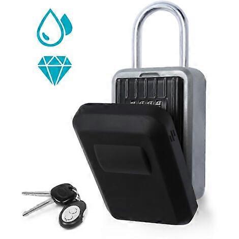 Key safe, outdoor key box, key safe with combination lock, wall mount, digital code, waterproof