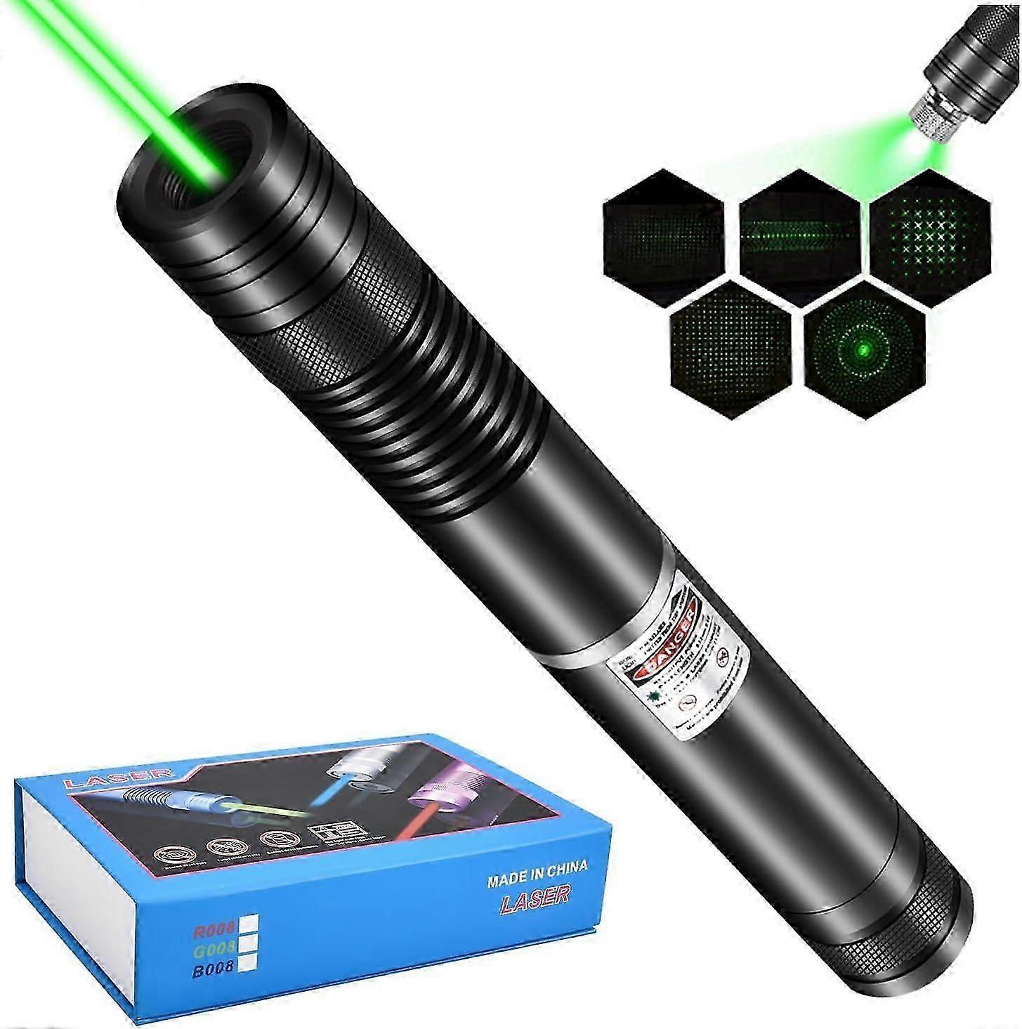2025 Newest Green Laser Pointer High Power Rechargeable Flashlight with Laser