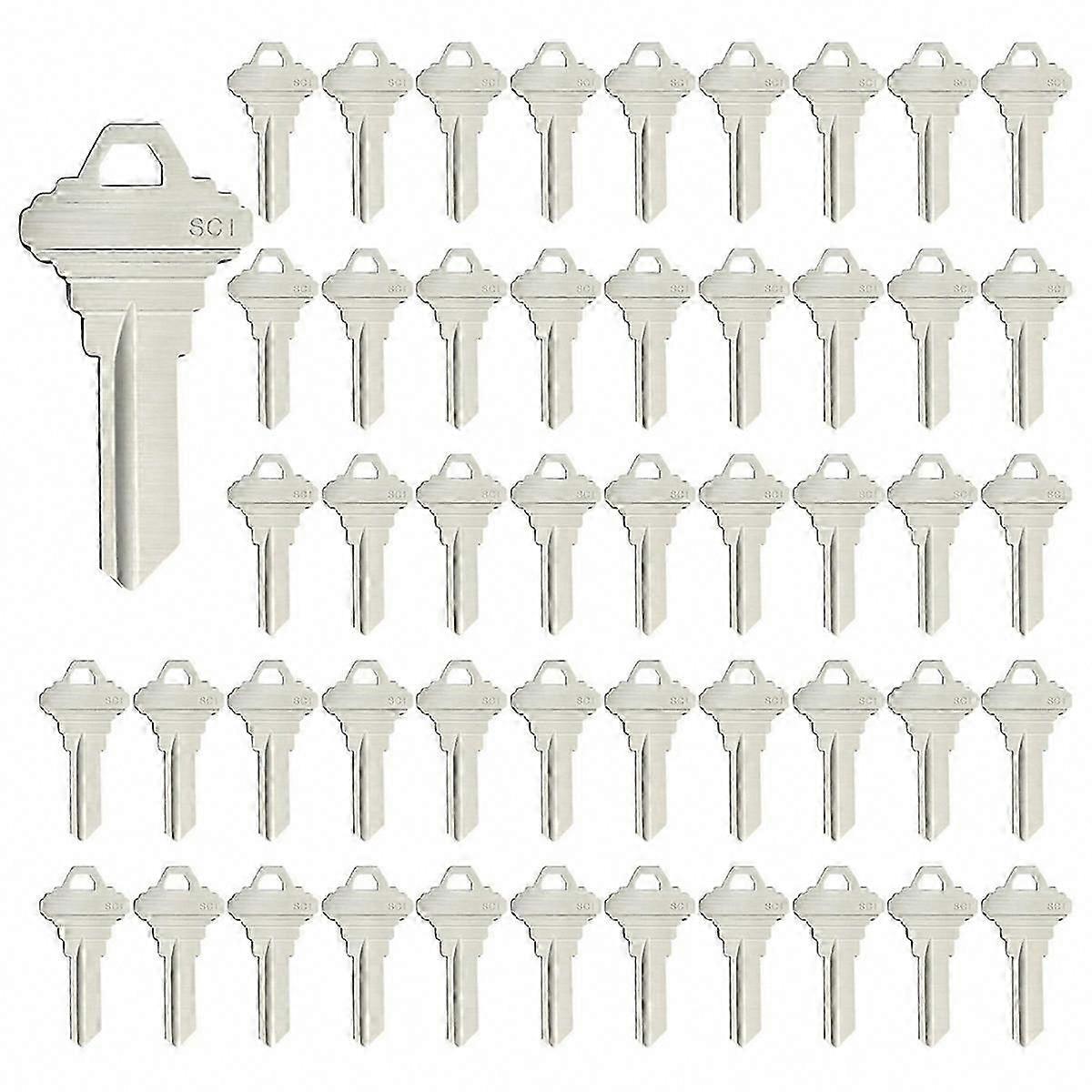 Blank Keys SC1 Key Blanks Pack of 100Pcs Brass Key Blank for House Office Use
