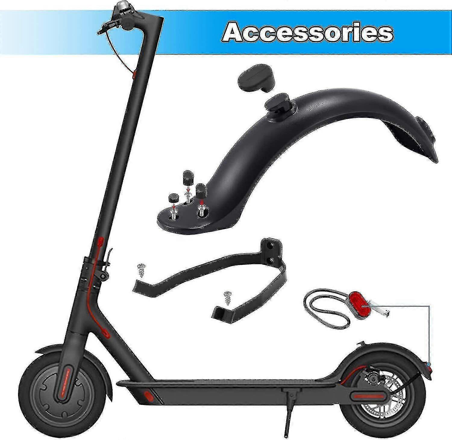 Xiaomi M365 Pro Scooter Rear Fender Mudguard Support Kit Set