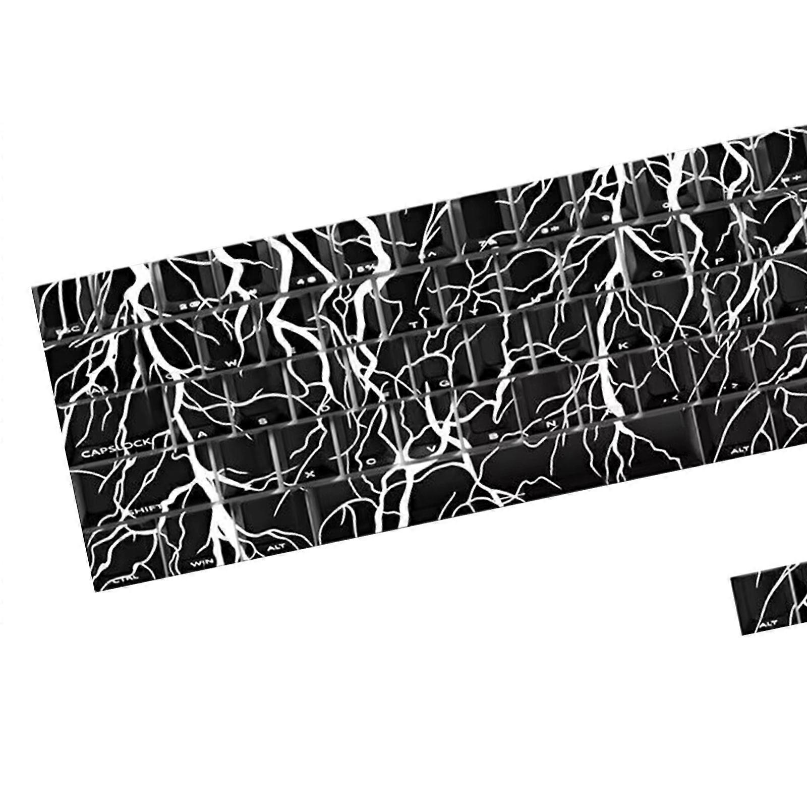 Elegant Translucents Side Print Backlit Keycap 64/74Pcs Original Profile for 61 63 64 65 68 Mechanical Keyboards Multicolor