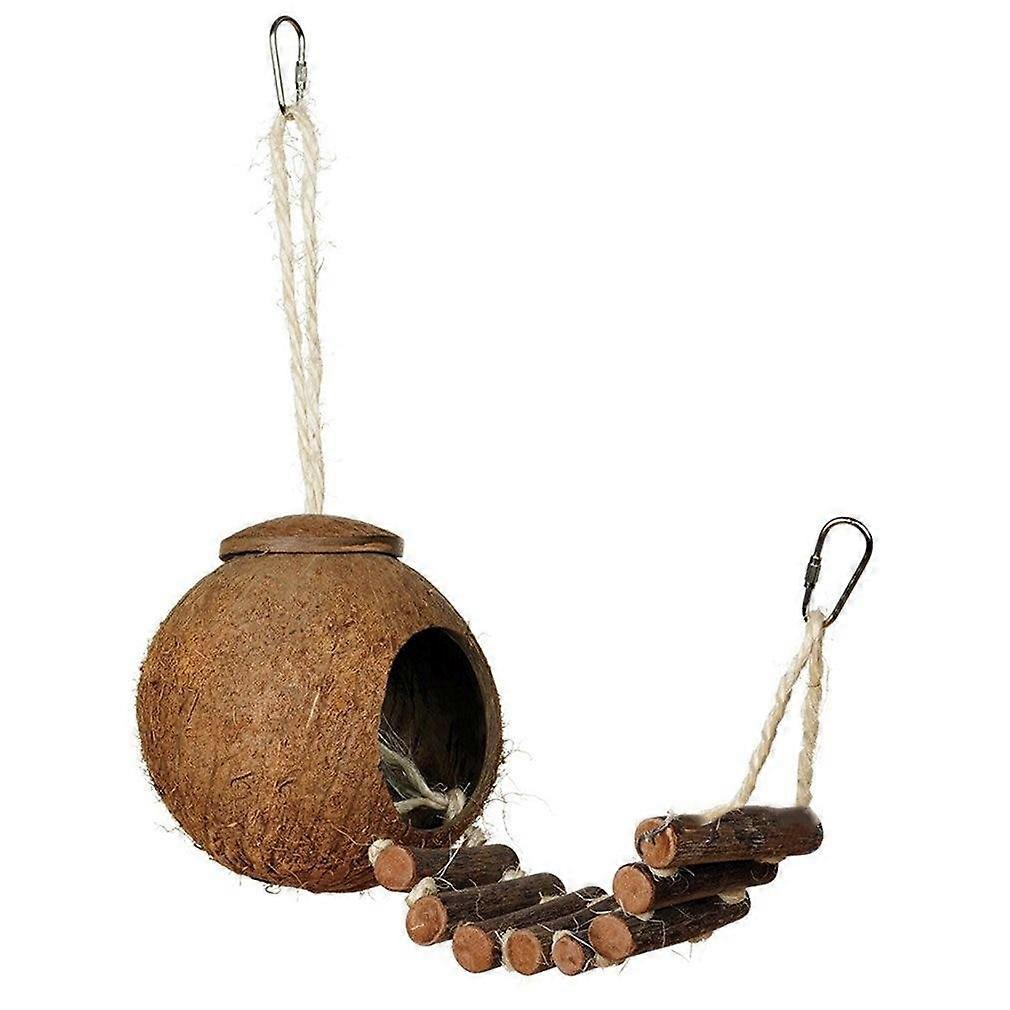 2 Type Cute Comfortable Design Natural HouseParakeet Sparrows Cage With Ladder|Bird Cages & Nests
