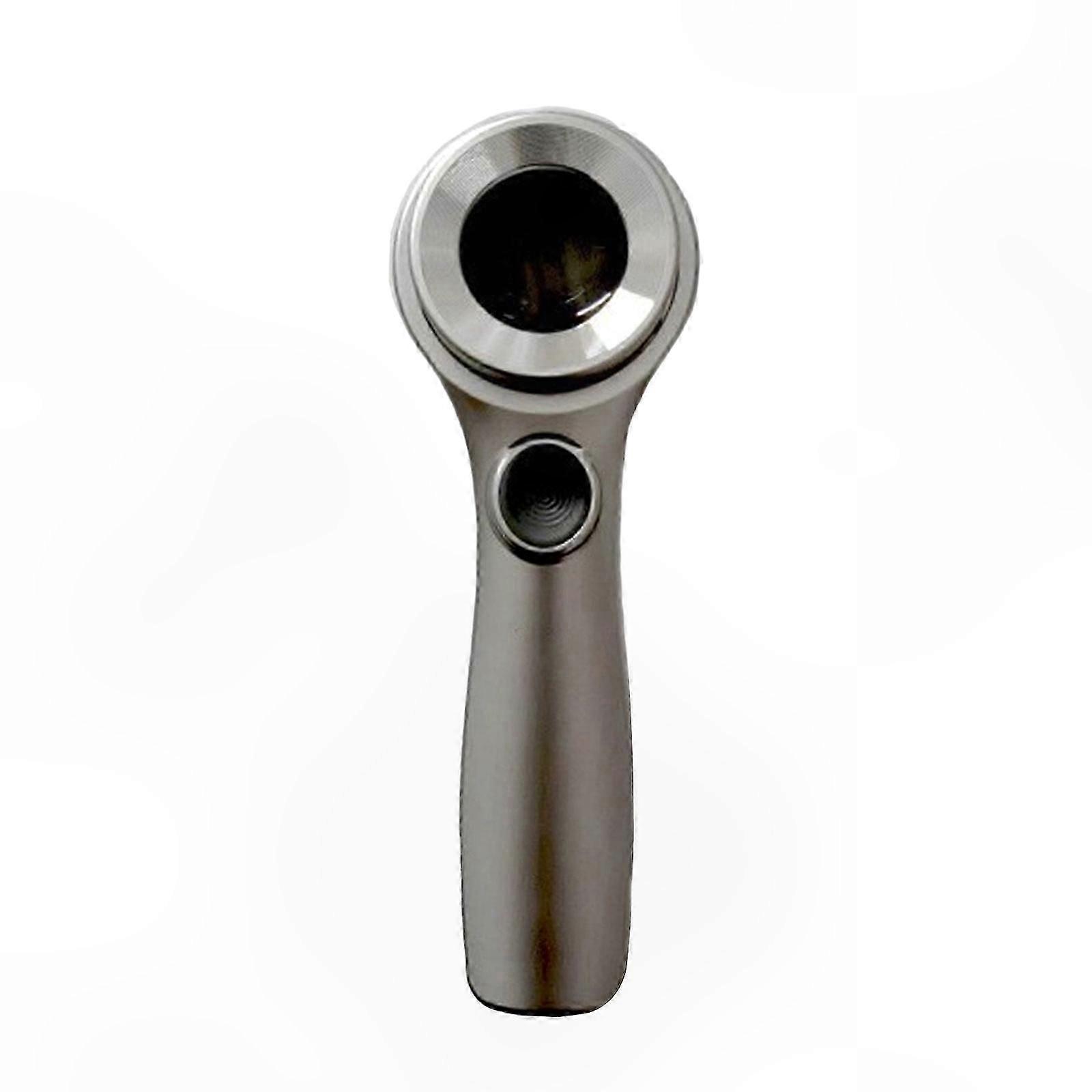 60X Magnification Rechargeable USB Loupe Lens with Multi-Function Silver Finish