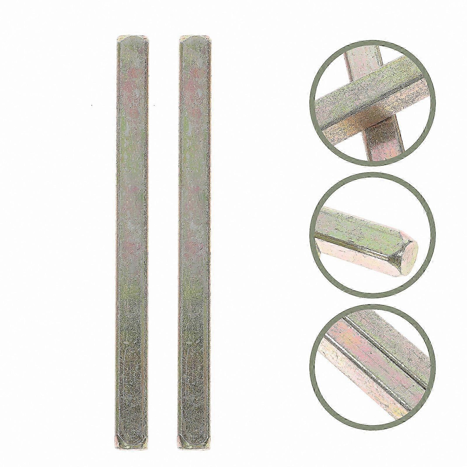 Antique Square Spindle Bar for Door Knob Replacement, 100mm, 2 Pack