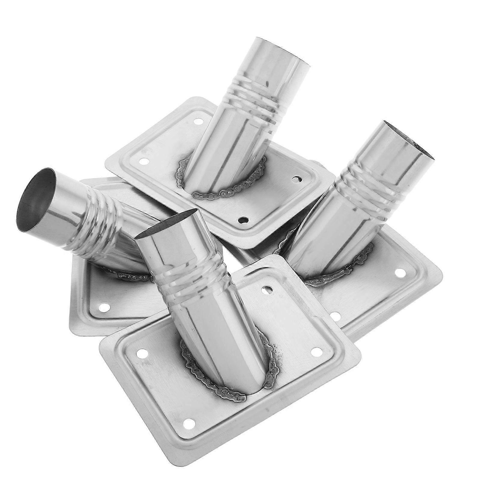 Metal Floor Brush Head Connector for Broom Handle Replacement 20Pcs Silver