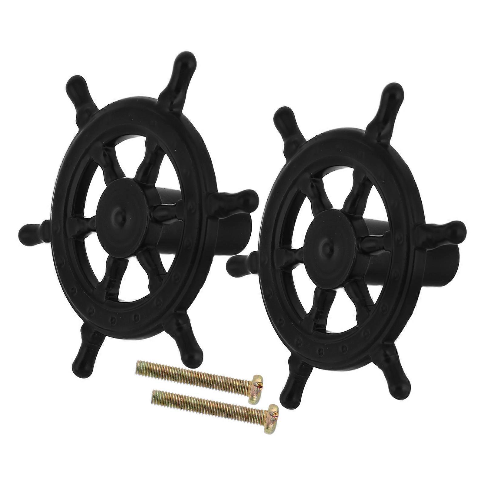10Pcs Vintage Cabinet Door Handle Zinc Alloy for Drawer Pull Black