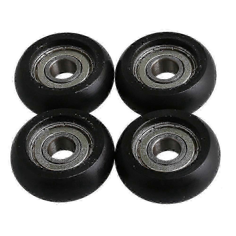 4 σύνολα 8x32x12mm μαύρος ρουλεμάν ένσφαιρος τριβέας ροδών τροχαλιών οδηγών χάλυβα ρουλεμάν