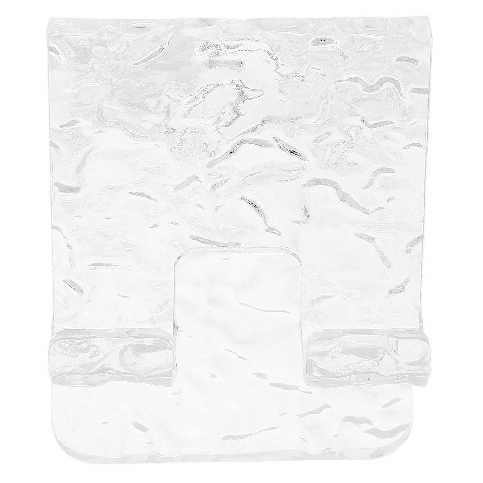 Acrylic Phone Stand Clear Display Holder for Albums Phones 2Pcs with Wavy Pattern