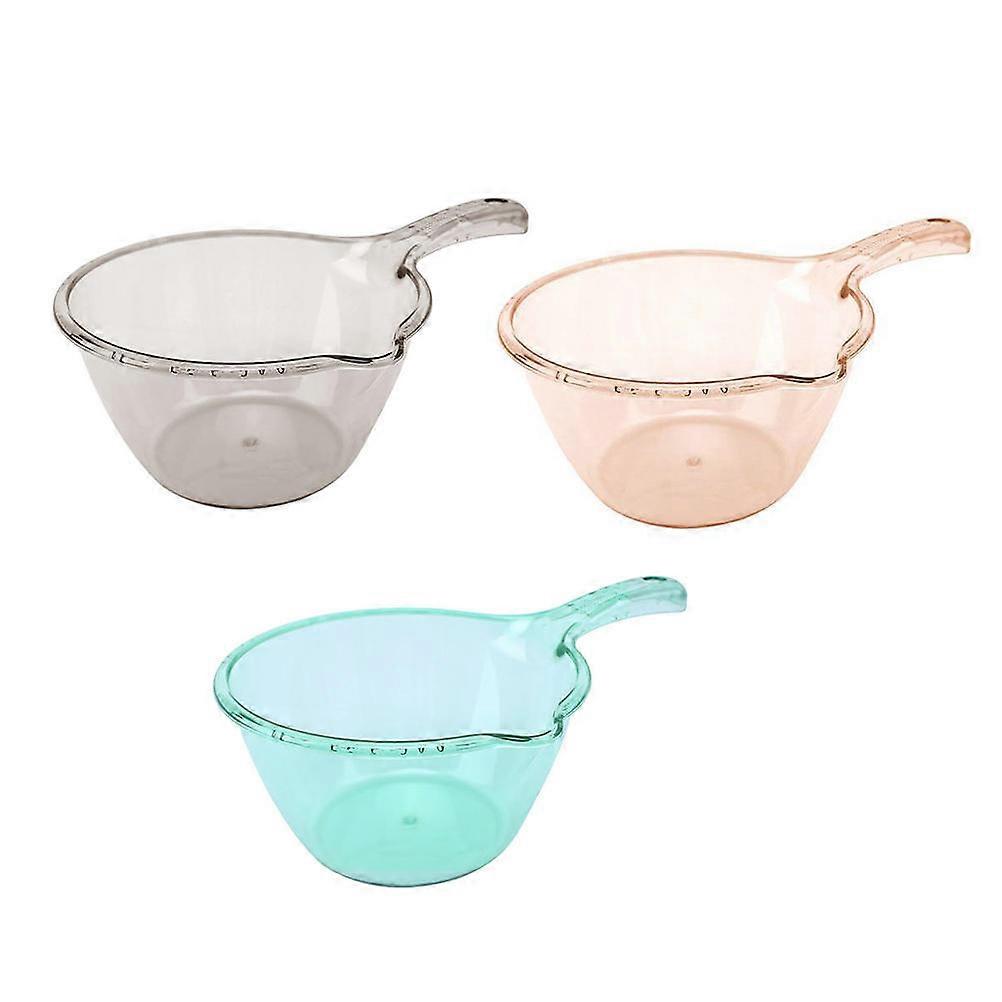 Water Ladle Plastic Thickened Ladles for Household Use 3Pcs Scoops
