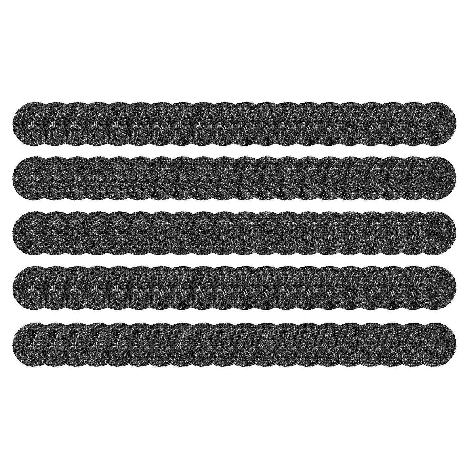 100pcs Replacement Sandpaper Discs Replaceable Sandpaper Disks Pads for Electric Foot File120#