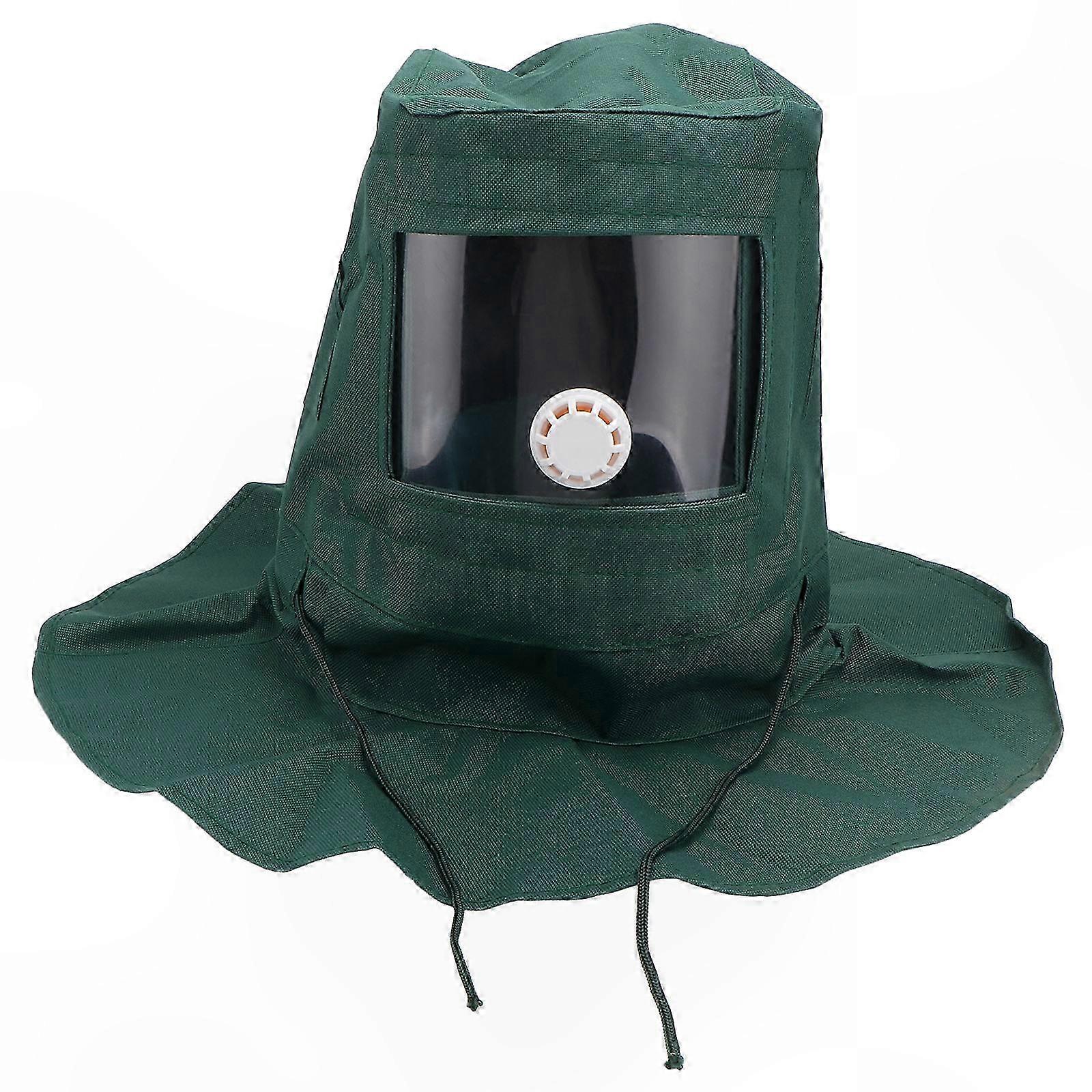 Sandblasting Helmet with Ventilation Holes, Protective Sandblast Hood, Comfortable Mask for Air Sandblasting Operations